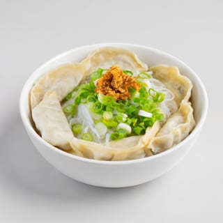 26. Chicken Dumplings Rice or Egg Noodle Soup