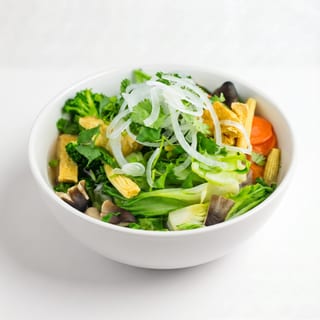 Vegetable Noodle Soup with Vegetarian Broth
