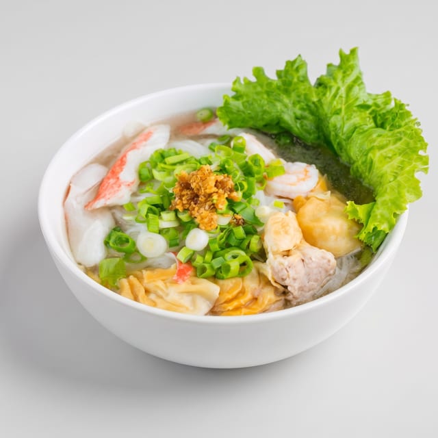 22. House Special Wonton Rice or Egg Noodle Soup.