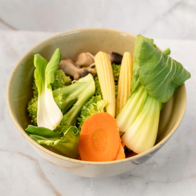 Steamed Veggies.