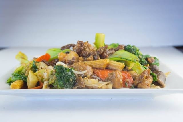 85. Beef Chow Fun.